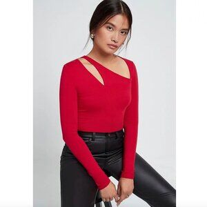Marcella Briar Asymmetric Cutout Top